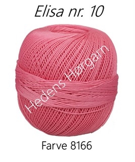 Elisa hæklegarn nr. 10 farve 8166 Lys pink